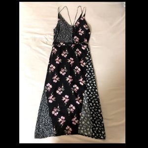 TOPSHOP Split Sleeve Geometric Shift Boho Mini Dress